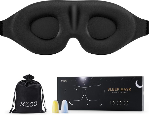 MZOO Luxury Sleep Eye Mask for Side Sleeper Men Women