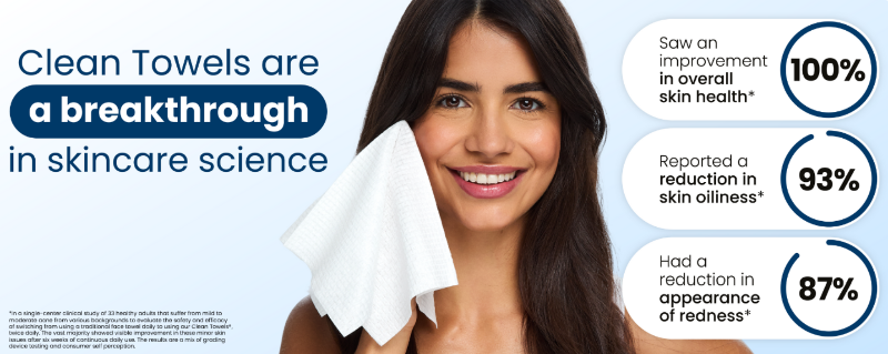 Benefits of Clean Skin Club Clean Towels XL