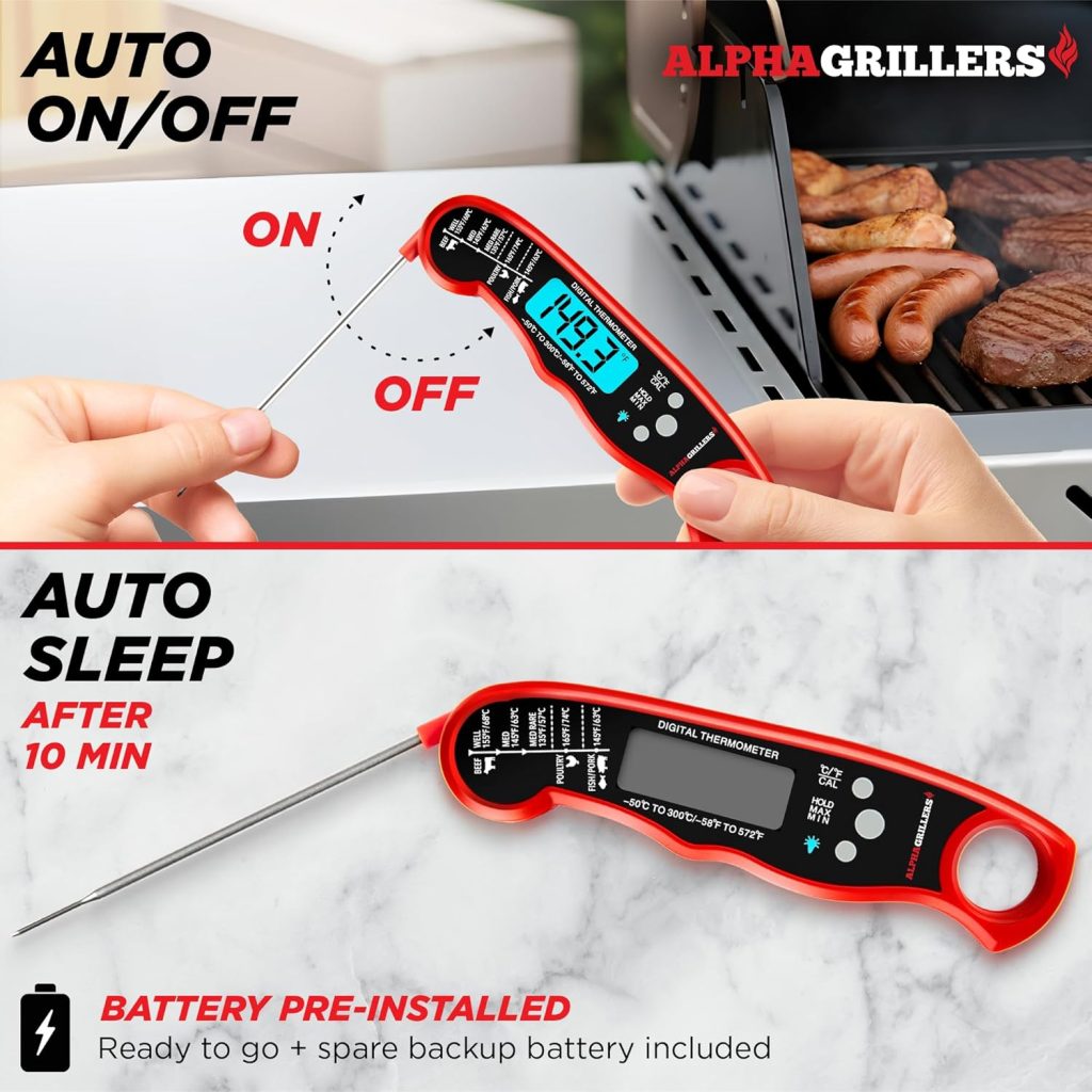 Features Alpha Grillers Meat Thermometer