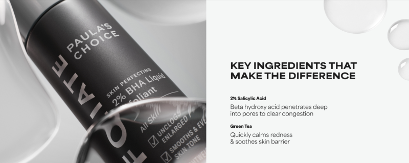 Key Ingredients of Paula's Choice SKIN PERFECTING 2% BHA Liquid Exfoliant