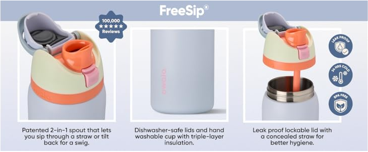 Owala FreeSip Water Bottle Freesip Spout Worthy to Hype