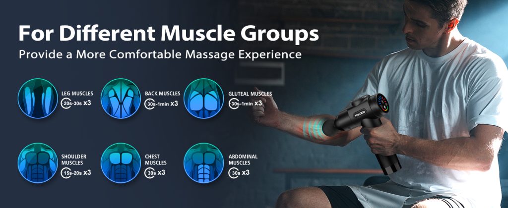 Targeted Muscle Recovery with TOLOCO Massage Gun